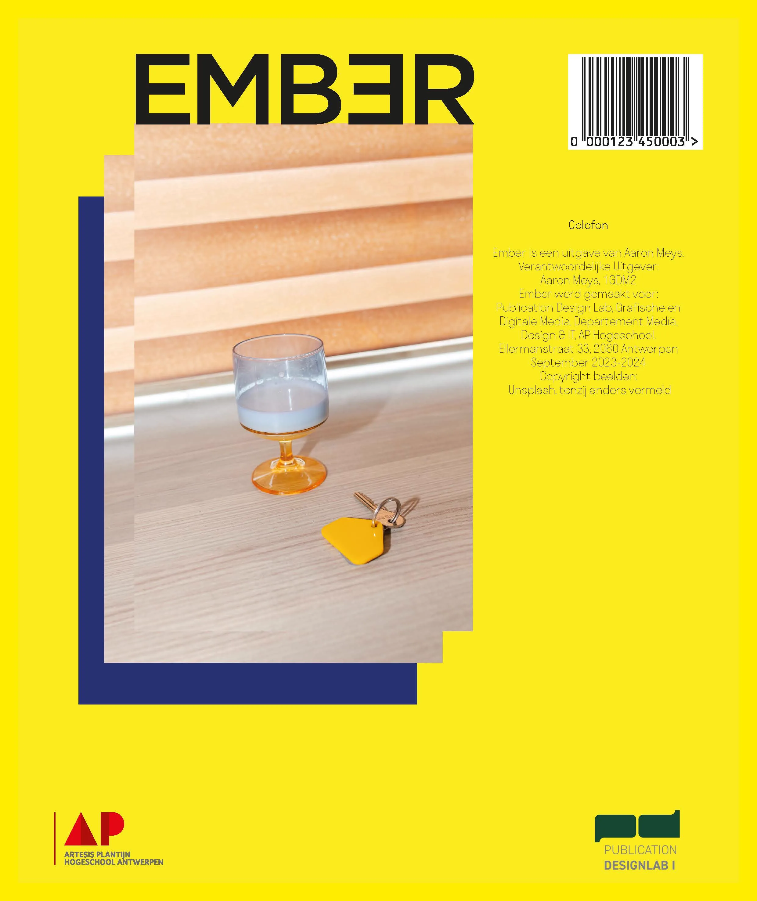 Magazine back cover